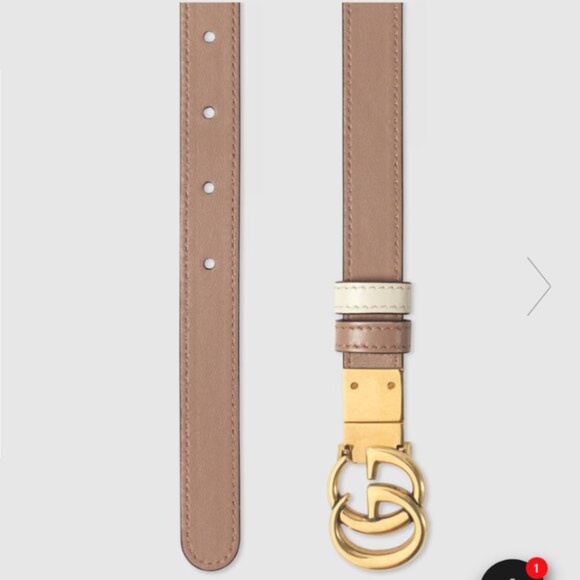 GG Marmont Reversible Skinny Belt - Picture 4 of 7